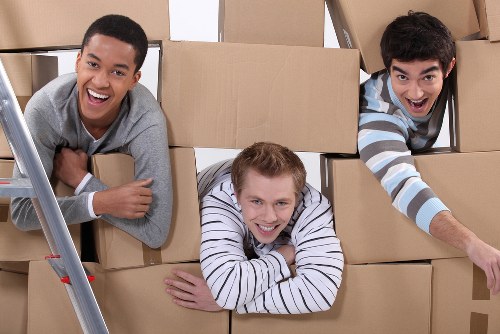 Packing and loading belongings for a house or flat move in West Hampstead