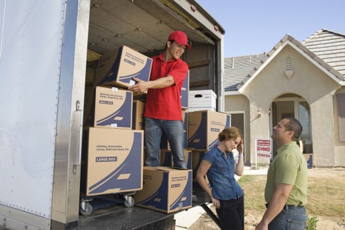 Selection of sturdy cartons, tape, and wrapping materials for local moves