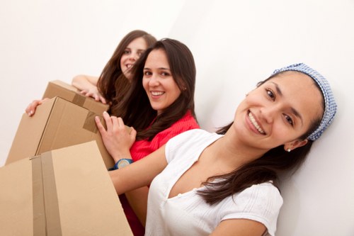 Local movers handling desks and office items in West Hampstead
